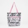 SCOPER with lightning, external pocket, white/pink color
