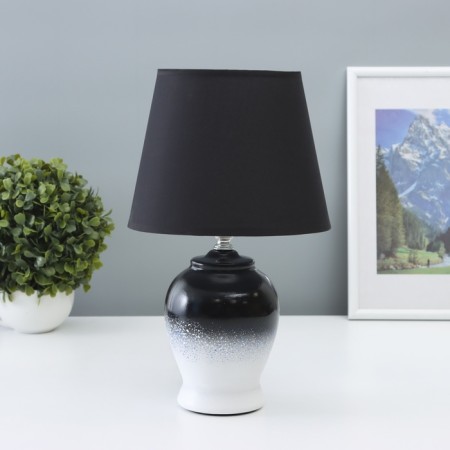 Table lamp "Daxia" 1x40W E14 black/white 19.5x19.5x35cm