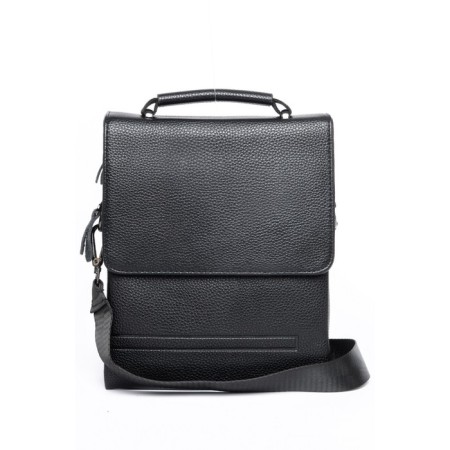 Bag Cross-Body Male, Eco-leather, De-Gosa Black, 22x7x26 cm