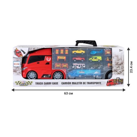 Auto -VOBIS GIVITO "My City", with cars, with tunnel, red color, 59 cm-7
