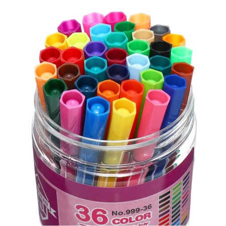 Fleeters 36 colors, in a tube, stripes, pink bear-1