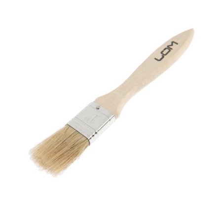 Brush flat scrap, natural bristles, wooden handle, 3/4 ", 20 mm