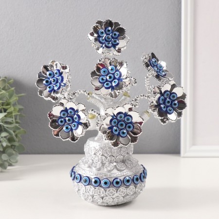 Souvenir from the evil eye "A tree with lush flowers in a bag" 9.5x9.5x21 cm