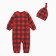 Overalls and a hat of the crumb I am "cell", height 62-68 cm, red