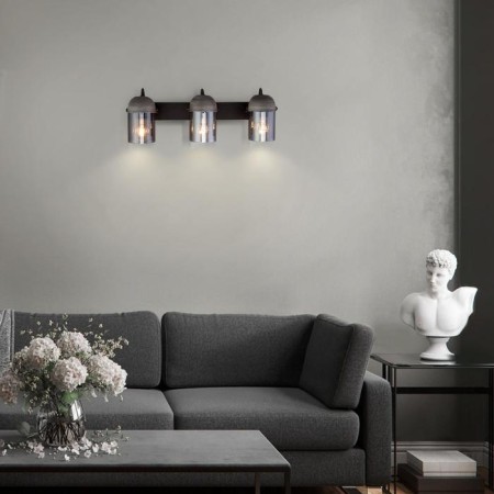 Lamp Mars, 3x40W E27, black color, gray color-1