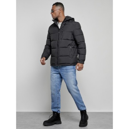 Sports male winter, size 54, black color-1