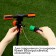 2-swindle sprayer, 24 cm, under connector, peak, plastic, Greengo