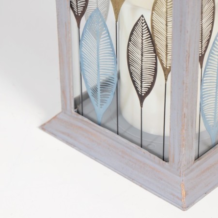 Three sheets nightlight LED from batteries 3HAAA Gray with a golden patina 14x14x29.5 cm Risalux-3