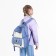School set. A backpack with a zipper, core, bag, pencil case, bag for coins, blue color