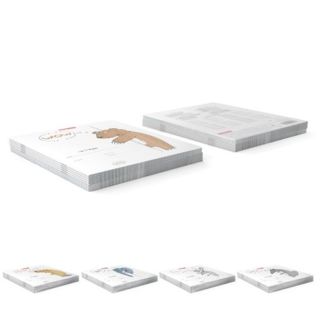 Notebook of 24 sheets in the Erichkrause cage "around the corner", the cover coated cardboard, mix-8