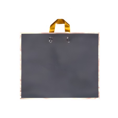 Package with loop handle black 50 x 41 x 10 cm 80 μm