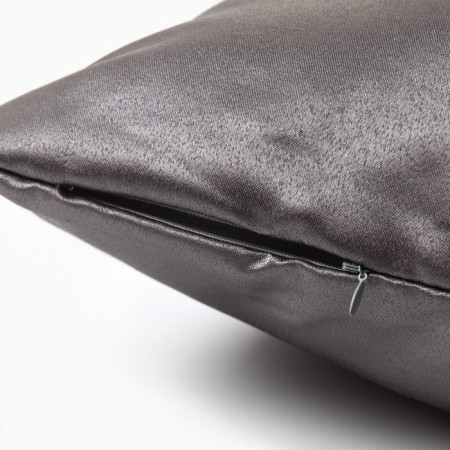 Decorative pillow "Ethel" 40 × 40 cm, damask Pewter Solid-3