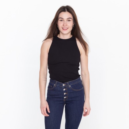 T -shirt female, black color, size S (42)-1