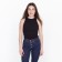 T -shirt female, black color, size S (42)
