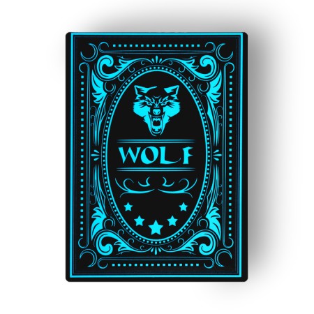 Plastic Plastic "Neon" cards, luminous, 30 μm, 8.8 x 6.3 cm, blue-1