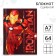 Notepad A7 "Iron Man", 64 sheets, in a solid cover, Avengers