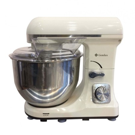 Mixer Gemlux GL-SM5.5CR, planetary, 1000 W, 5 l, 6 speeds, 3 mixers, cream color