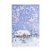 Postcard "Happy New Year!" Glitter, Congrev, plasticizol, houses