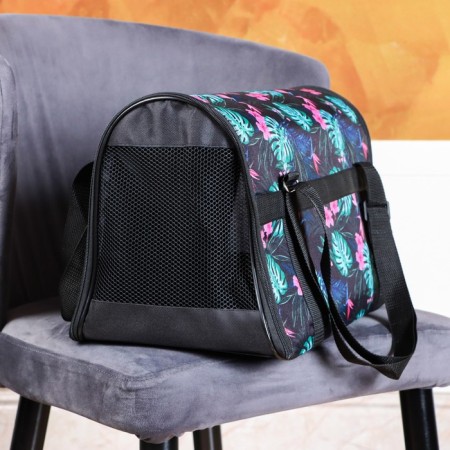 Bag - animal transportation, folding, nylon, 43 x 26 x 28 cm, mix of colors-5
