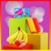 Soap "Love when...", banana and strawberries, figure, 40 g