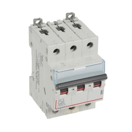 Switch aut. Maud. Legrand, 3p, C 20A DX3-E 6ka 407292