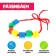 Lacing in the bank "Funny Beads", 60 pcs., According to Montessori Methods