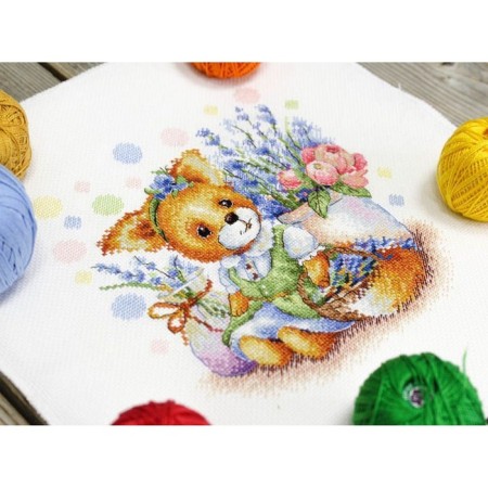 Set for embroidery "Lavender Dreams" 18 × 19 cm-1