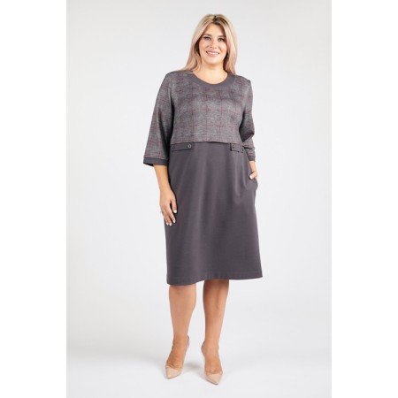 Women's dress, size 60, gray color-2