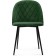 Stol on a metal frame Zest metal/velor, black/green 50x54x81 cm