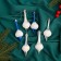 Jewelry decoration "Tsarist icicles" (set 6 pcs) 3.5x8.5 cm, mix