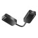 Corner power connector for the built-in track system Technical Tra084CPC-B-12, 16.3x2.5x2 cm, black color is black