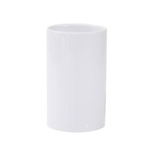 Axentia bianco glass for a bathroom of white ceramics, Ø 6 cm, height 11 cm