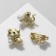 Brooch "Animals" Eastern horoscope, Mix shape, colored in matte gold (indivisible package 12 pcs., Price per pcs.)