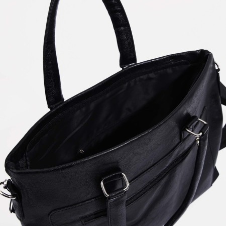 Male bag, black color-5