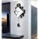 Wall clock, series: pendulum, smooth move, 34 x 64 cm