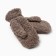 Women's mittens for lawsuit. Mehu Mist, rr. 26cm, brown