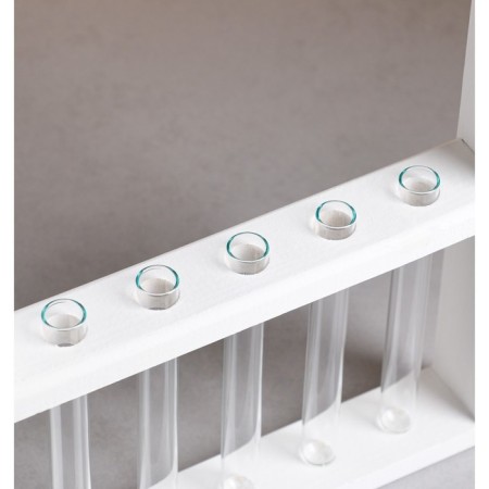 Kashpo wooden 28 × 4.5 × 40 cm with 5 flasks "Extra frame", white give beautifully-3