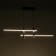 Lamp with DDD "Montana" LED 30W 3000-6000K black and gold 91x7x21 cm