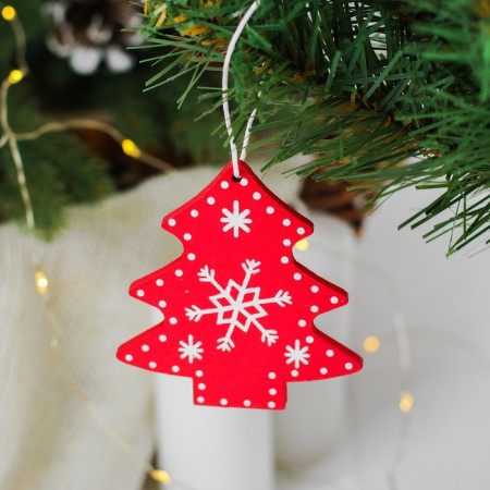 New Year's suspension "Snow Christmas tree"-1