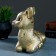 New Year's piggy bank "deer" gold 17x10x18cm