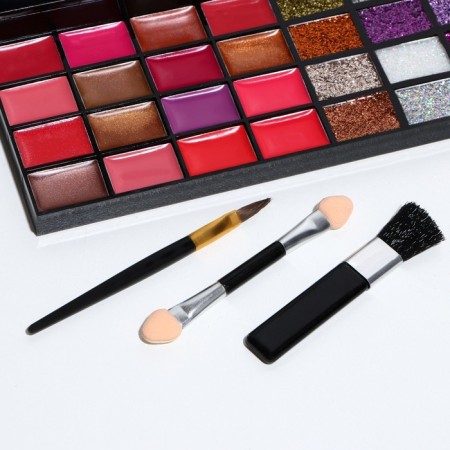 Professional set for makeup (eyelid shadows, lip gloss, blush, correctors)-7