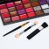 Professional set for makeup (eyelid shadows, lip gloss, blush, correctors)