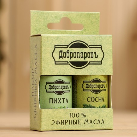 Набор эфирных масел пихта, сосна "Добропаровъ", 2 шт по 17 мл-10