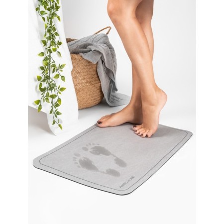 Bathroom mat with an absorbent effect, size 40x60 cm, color gray color