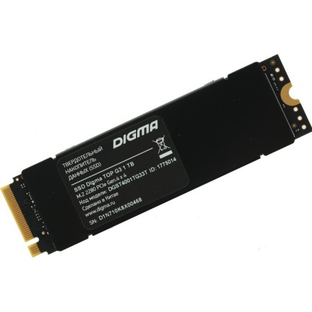 SSD Digma PCI-E 4.0 X4 1TB DGST4001TG33T TOP G3 M.2 2280-2