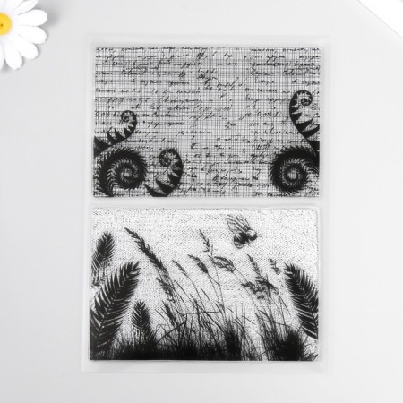 Stamp for creativity "Letters/Wasp in the Field" 15x21x0.3 cm