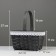 Wicker basket 22 x 17 x 11 cm, handle h = 16, gray with Bahram