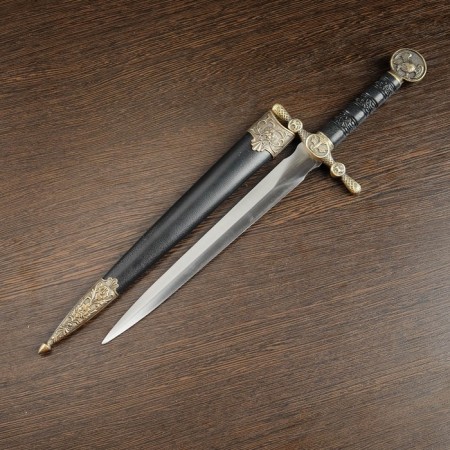 Kortik on the scabbard, lion's head, 35 cm-2