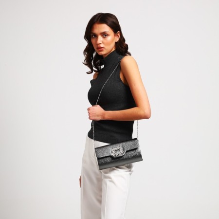 Bag-clate on the magnet, the color is dark silver-7