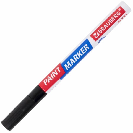 Markker-color (lacquer) 2.0 Brauberg Extra, reinforced nitro-base, alum, black 151968-9